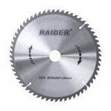 Disc circular pentru lemn Raider 250x60Tx30 mm cu 60 dinti vidia