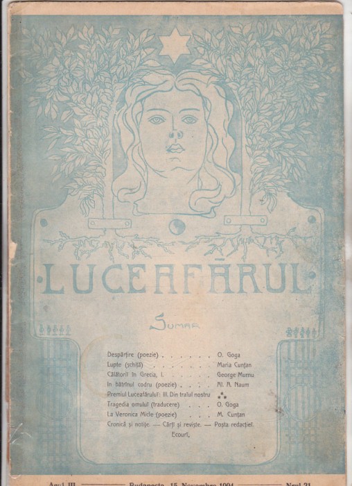 bnk rev Revista Luceafarul nr 21 - 1904