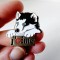Insigna reclama Shell - J&#039;aime, caine husky, metal, 3x3cm, colectie, vintage