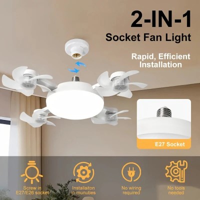 VENTILATOR DE TAVAN TIP LUSTRA,LUMINA PUTERNICA LED SI VENTILATOARE PUTERNICE!,TELECOMANDA foto