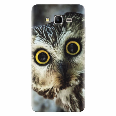 Husa silicon pentru Samsung Grand Prime, Owl foto