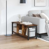 VidaXL Raft pentru cărți Stejar fumuriu 102 x 32 x 40,5 cm 884020