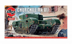 Kit Constructie Airfix Tanc Vintage Classics - Churchill Mk.Vii Tank 1:76 foto