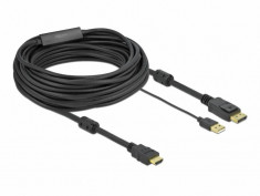 Cablu Delock Display Port - HDMI Black foto