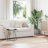 Covoare vidaXL Bej Poliester 140 x 200 cm Antiderapant Covor de zonă