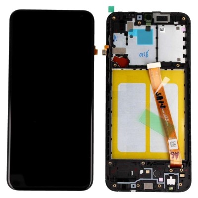 Display Samsung Galaxy A20E A202 Display Cu Rama Black Negru foto