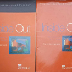 SET 2 CARTI INSIDE OUT, PRE-INTERMEDIATE. STUDENT'S BOOK, WORKBOOK WITH KEY-SUE KAY, VAUGHAN JONES, PHILIP KERR