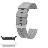 Curea din silicon compatibila cu Samsung Galaxy Watch9 40mm, Steel Gray