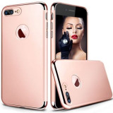 Husa telefon Iphone 7 ofera protectie 3in1 Ultrasubtire - Lux Rose, iPhone 7/8, Plastic, Carcasa, Apple