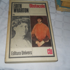 Obstacole - Edith Wharton,CARTE NOUA,1986