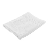 Cumpara ieftin Prosop tip covoras pentru talpi 700 g/mp din bumbac 100%, dublu fir, Soft, Alb, 50/70 cm