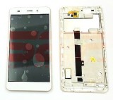 Display LCD Touchscreen cu Rama Allview P9 Life White Gold Original