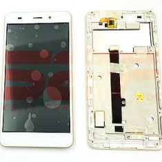 LCD+Touchscreen cu Rama Allview P9 Life WHITE GOLD original