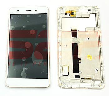 LCD+Touchscreen cu Rama Allview P9 Life WHITE GOLD original foto