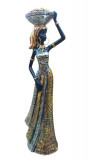 Cumpara ieftin Statueta Decorativa, Africana, Argintiu, 32 cm, LY231905