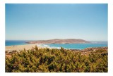 Tablou Canvas, "Insulă &icirc;n mijlocul mării albastre", Scenic, Ocean, Island, Blue, Hills, Greenery, Sky, Coastal, 39 x 26 cm, CMCLASS