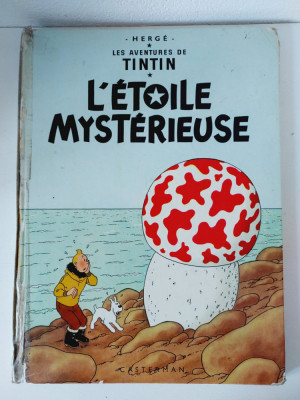 HERGE Les Aventures de TINTIN: L&amp;#039;ETOILE MYSTERIEUSE 1966 (BD IN FRANCEZA) benzi foto