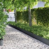 vidaXL Borduri pentru gazon 10 pcs Antracit 103 x 0,05 x 22 cm Oțel 874750