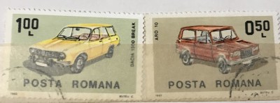 (3) Timbre Serii Romania Auto automobile foto