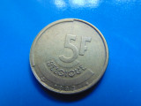 BELGIA -5 FRANCS 1987