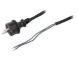 Cablu Electric 1,5m 2x1,5mm2 Negru 16A