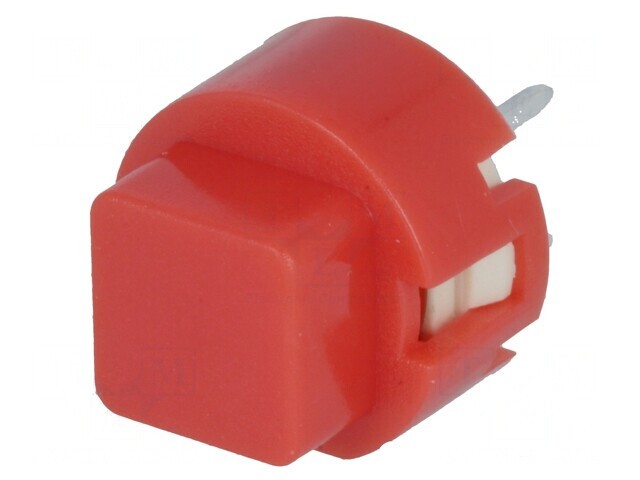 Comutator tastatură roșie SPST-NO 32VDC 0,01A THT