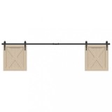 Gossi set usi glisante pentru dulap 200 cm otel carbon