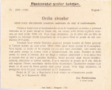 AMS - ORDIN CIRCULAR REVIZORATUL SCOLAR JUDETEAN 1920