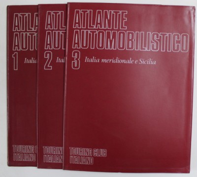 ITALIA , ATLANTE AUTOMOBILISTICO , VOLUMELE I - III , 1976 foto