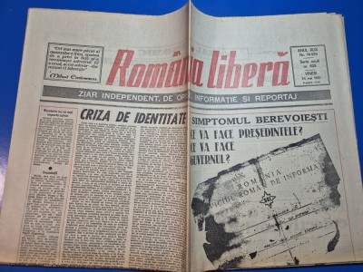 ziarul romania libera 24 mai 1991 - simptomul berevoiesti foto