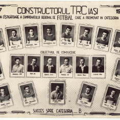 Fotografie echipa de fotbal Constructorul IAȘI, anul 1958