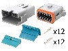 Conector auto, AT, 12 pini, AMPHENOL - AT12PS-CKIT foto