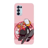 Husa compatibila cu Oppo A55, Viceversa, model Dr Eggman The Hedgehog, Silicon, TPU, Transparent, Carcasa