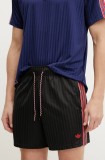 Adidas Originals pantaloni scurti Manchester United ICON barbati, culoarea negru, JF0356