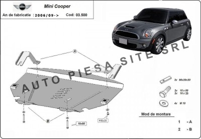 Scut metalic motor Mini Cooper R56 fabricat incepand cu 2006 APS-03,500 foto