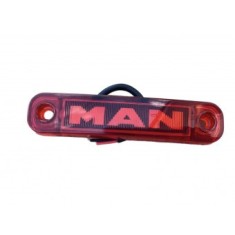 Lampa de gabarit cu LOGO MAN Rosie 12v-24v