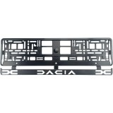 Set 2 bucati, suport numar inmatriculare Carbon, Dacia II