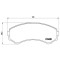 Placute frana Mazda E Bus (Sr1) 01.84-07.04; Mitsubishi Eclipse Cabriolet (D5 A) 05.99-12.05, Endeavor (D8 W D7 W) 05.02-08.11, Galant 8 (Ea) 09.96-1