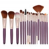 Pensule Machiaj Profesionale Purple, Set 18