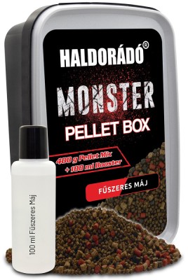 Haldorado - Micropeleti Monster Pellet Box 400g - Ficat condimentat foto