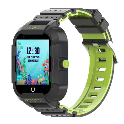 Ceas Smartwatch Pentru Copii Wonlex CT12 cu Functie telefon, Localizare GPS, Apel video, Pedometru, Contacte, Alarma, Negru foto