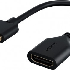 Cablu adaptor flexibil HDMI A tata - HDMI A mama 10cm 4K/60Hz 2160p 18Gbit/s Goobay 64824