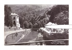 CP Slanic Modova - Plaja pe malul Slanicului, RPR, circulata 1960, stare buna