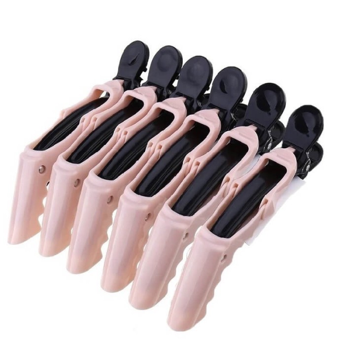Set 6 Clipsuri Crocodil Plastic pentru Păr