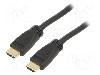 Cablu HDMI - HDMI, din ambele par&#355;i, HDMI mufa, 30m, negru, ASSMANN - AK-330118-300-S