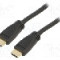 Cablu HDMI - HDMI, din ambele par&amp;#355;i, HDMI mufa, 30m, negru, ASSMANN - AK-330118-300-S
