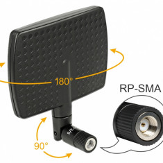 Antena WLAN RP-SMA directionala 5~7 dBi, Delock 88447