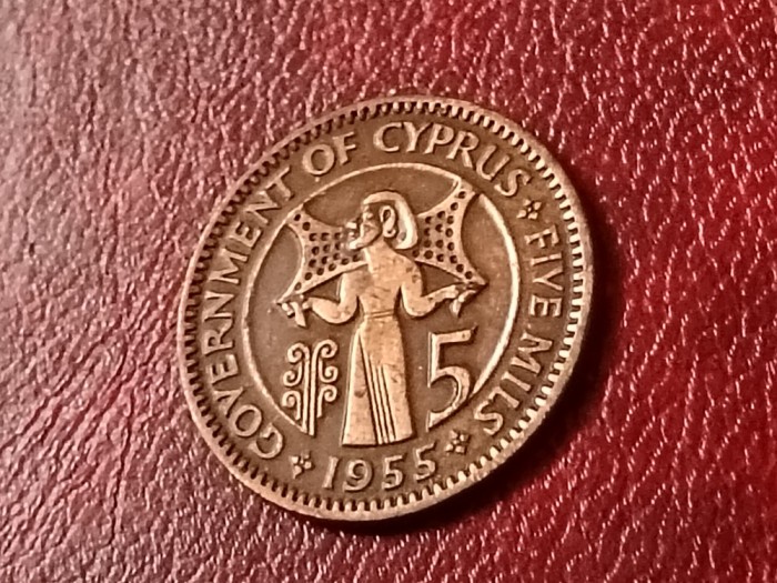 5 mils 1955, stare UNC, [poze]. Discount conform descriere [10 - 20 %. Vezi descrierea.].