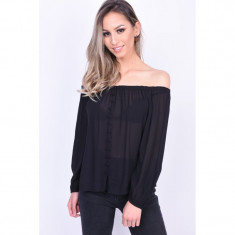 Bluza Fara Umeri Vero Moda Nora Off Shoulder Negru foto