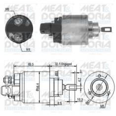 MEAT &amp; DORIA 46004 Solenoid, electromotor